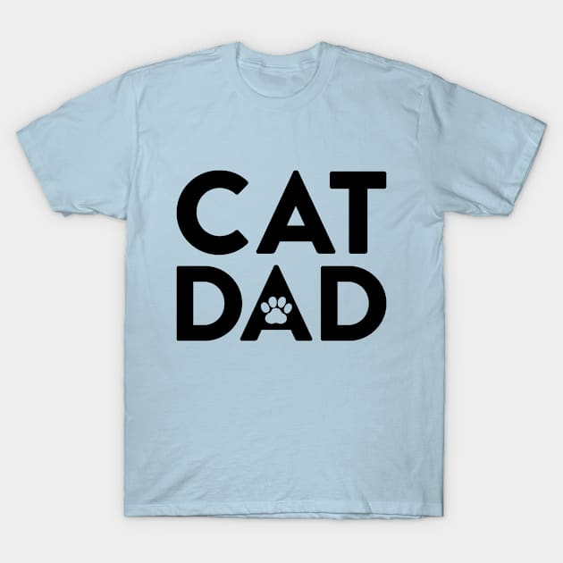 Cat Dad T-Shirt by Tennifer